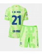 Barcelona Frenkie de Jong #21 Alternativní dres pro děti 2024-25 Krátký Rukáv (+ trenýrky)